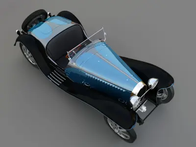bugatti type 55 1933 3D model