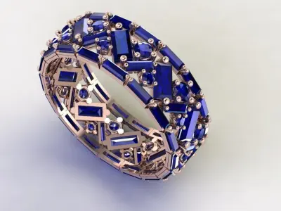 zigzag ring 3d 3D print model
