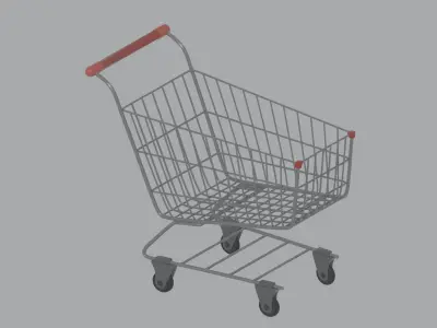 Shopping Cart 3D model