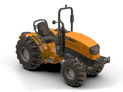 Tractor  Low-poly 3D model