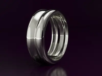 plain ring N03  Free 3D print model