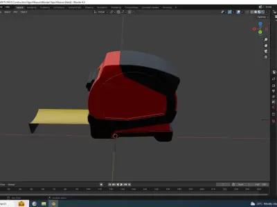Tape Measure Low-poly 3D model