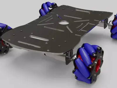 Mecanum robot platform  3D model