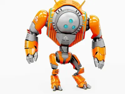 ASTRONAUT BOT HILION Rigged for Unreal Engine - Unity - MIXAMO 3D model