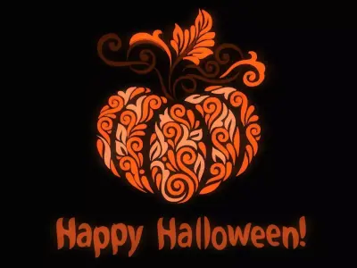HALLOWEEN - Pumpkin Pattern Ornament Sign 3D model