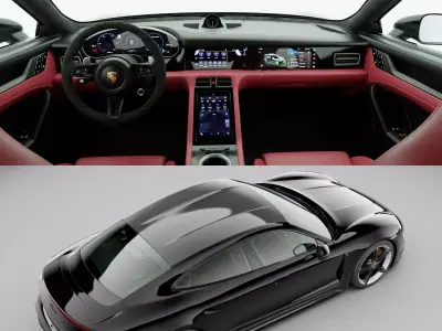 Porsche Taycan 2020 3D model