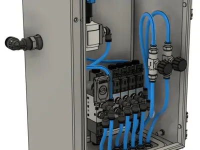 Comando Pneumatico  3D model