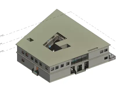 Community Multi-Speciality Hospital - Revit Model 3D model
