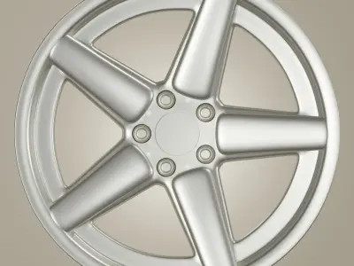 AC Schnitzer Type 1 Style Wheel Low-poly 3D model