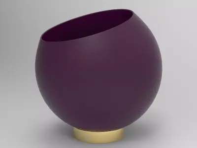 Sral Flower Pot Low-poly 3D model