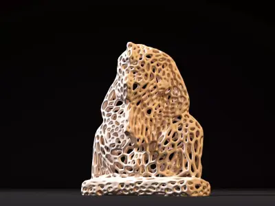 Tutankhamun Voronoi 3D print model