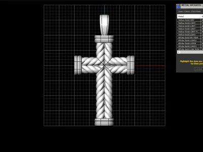 rope cross model 694 3D print model