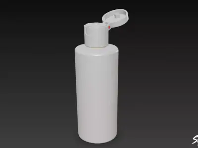 Plastic Flip Top Bottle Low-poly 3D model