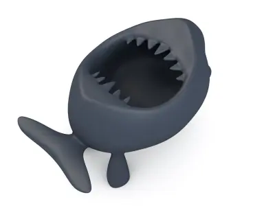 Shark Bowl 3D print model