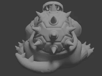 Fat Bowser Ate Too Much 3D print model