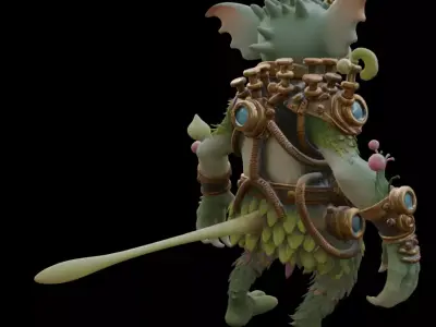 Forest Steampunk Engineer 3D model