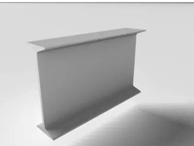 Metal Beam IPN 3D model