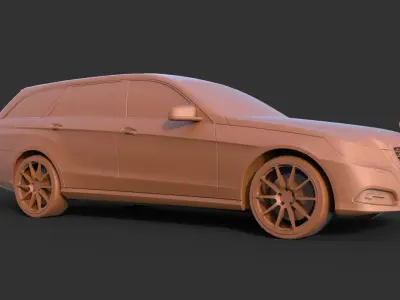 Mercedes Benz E-Class 2011 3D print model