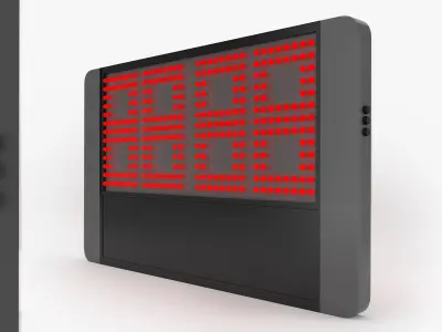 Stoppage Time Sign 3D model