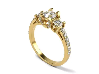 Lucky Engagement Ring 3D print model
