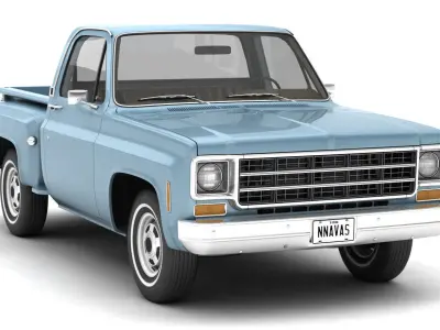 GENERIC STEPSIDE PICKUP TRUCK 10 3D model