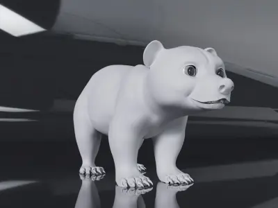 Bear Cub 3D Model 3D model