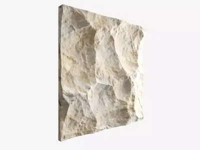 432-RockPanel piece of stone on wall 3D model