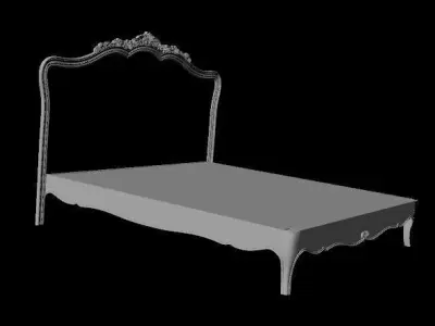 footboard and headboard 3D model