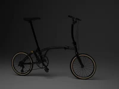 Brompton Black edition Low-poly 3D model
