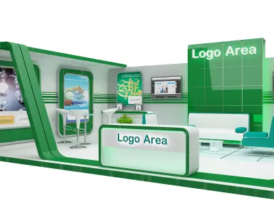  Booth Exhibition Stand a398a 3D model