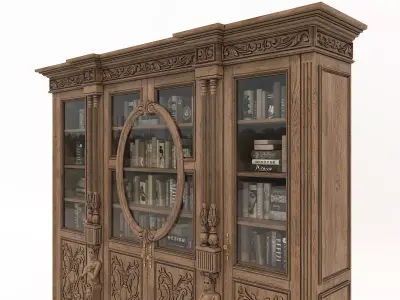 Classic European style Bookcase 3D model