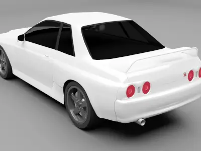 Nissan Skyline R-32 Low-poly 3D model