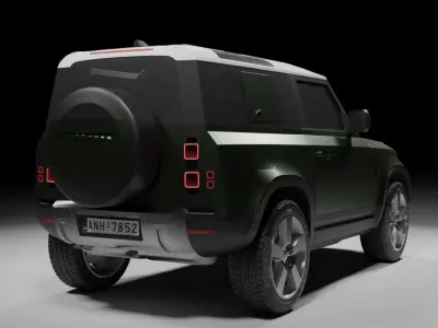 Land Rover Defender Low-poly 3D model purchase