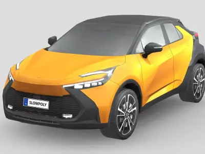 Toyota C-HR 2024 Low-poly 3D model