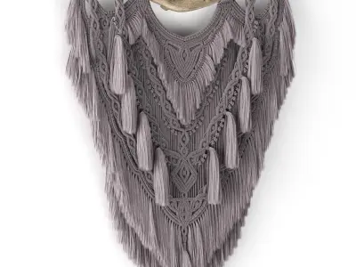 Macrame Wandkleed Kaliska 3D model