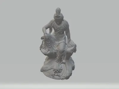 Guanyin Bodhisattva Sitting Statue  3D print model purchase