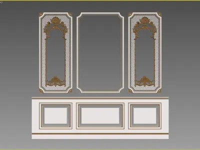 Classic Interior Decor 3 3D model