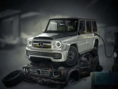 Electric G Wagon 3d Model 3D model