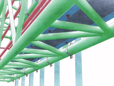 Steel Sign Board 3D model