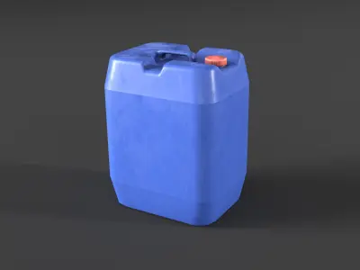 Plastic Water Gallon Low-poly 3D model
