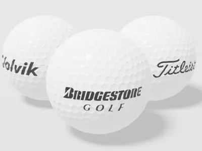 golf ball volvik brigestone and titleist 3D model