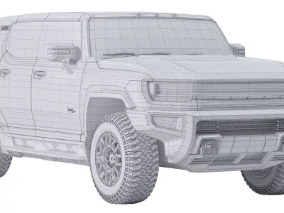 GMC Hummer EV Suv 2023 3D model