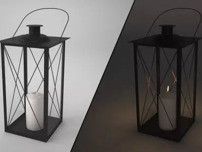 Exterior lantern Free 3D model