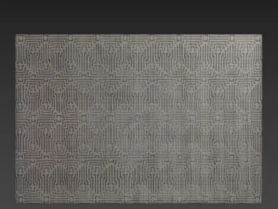RugCarpet set 27- Geometric Wool Rug - 7k 3D model