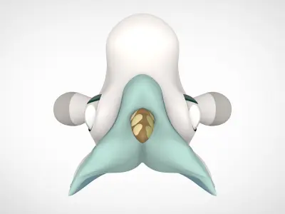 Unicorse Low-poly 3D model