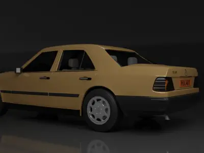 Mercedes car with name mkart 3D model