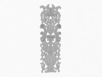 Cartouche ornament 007 3D model