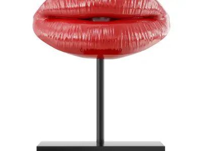 Collection of decorative statuettes lips