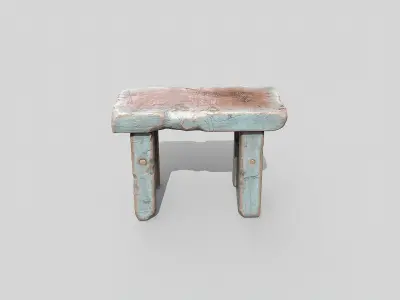 Tabouret Low-poly 3D model