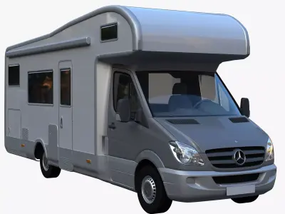 Motorhome mercedes benz rv 3D model